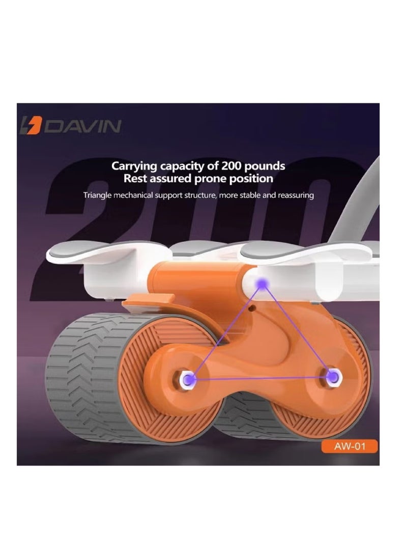 Davin - Abdominal roller with elbow support, timing screen and phone holder/Abdominal roller with elbow support, timing screen and phone holder - Image 1