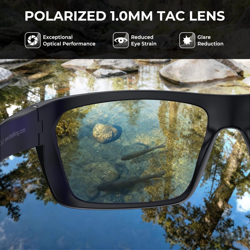 KastKing Huzzah Polarized Sport Sunglasses for Men and Women, Ideal for Driving Fishing Cycling and Running,UV Protection - Image 3
