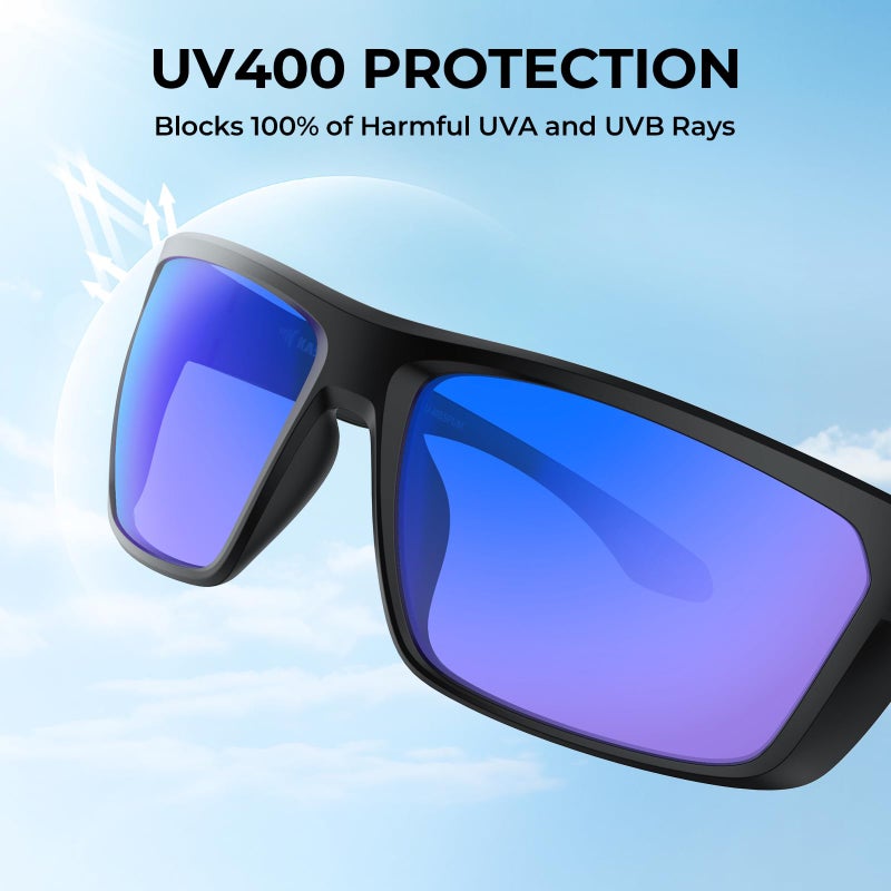 KastKing Huzzah Polarized Sport Sunglasses for Men and Women, Ideal for Driving Fishing Cycling and Running,UV Protection - Image 4