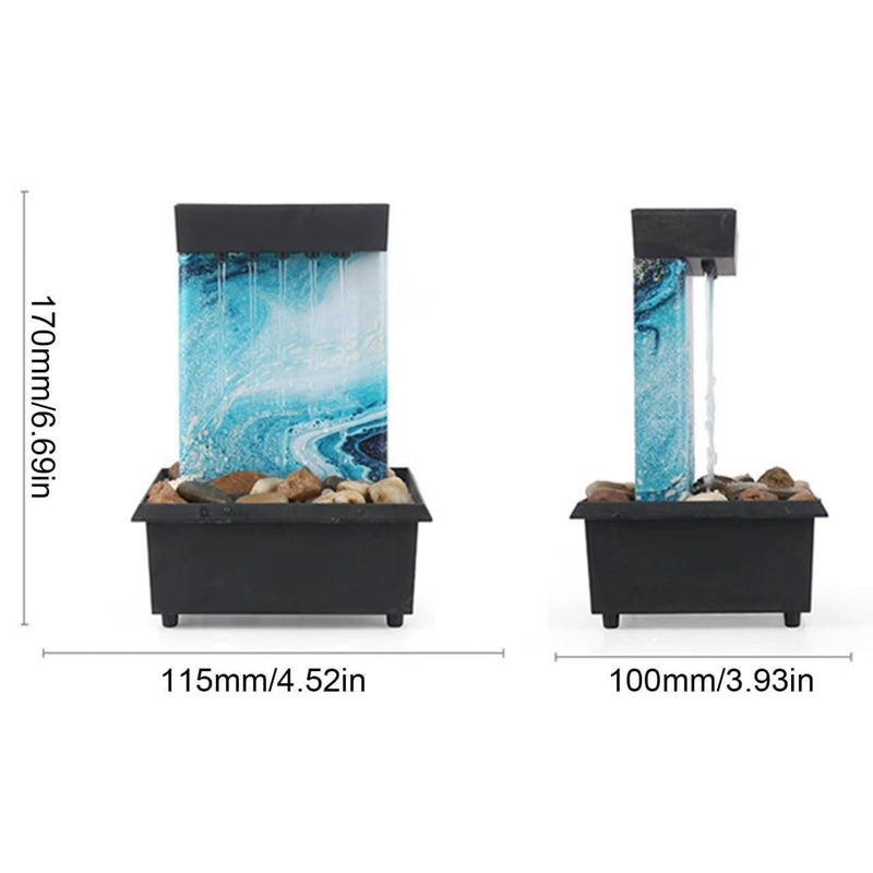 LED Fountain - Relaxing tabletop water feature with soft lighting and flowing design, great for creating peaceful ambiance indoors and outdoors, simple setup and long-lasting construction (option 2) - Image 4