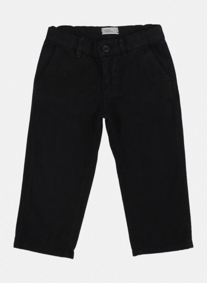 Our kids Boys Gabardine Pants – Black - Image 1