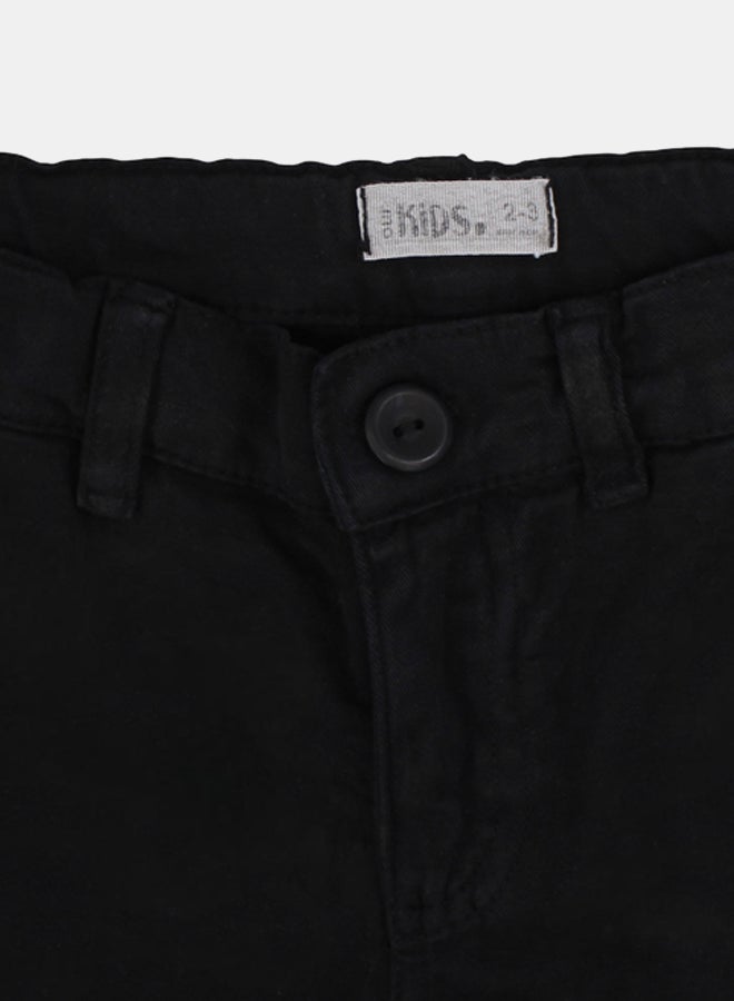 Our kids Boys Gabardine Pants – Black - Image 3