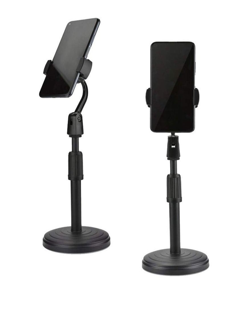 Generic - Foldable & Adjustable Smartphone Phone Mobile Stand Holder for Live/Vlogs Special Design for Streaming, Video Blogs, Online Classes, Streaming, Shooting Field - Image 1