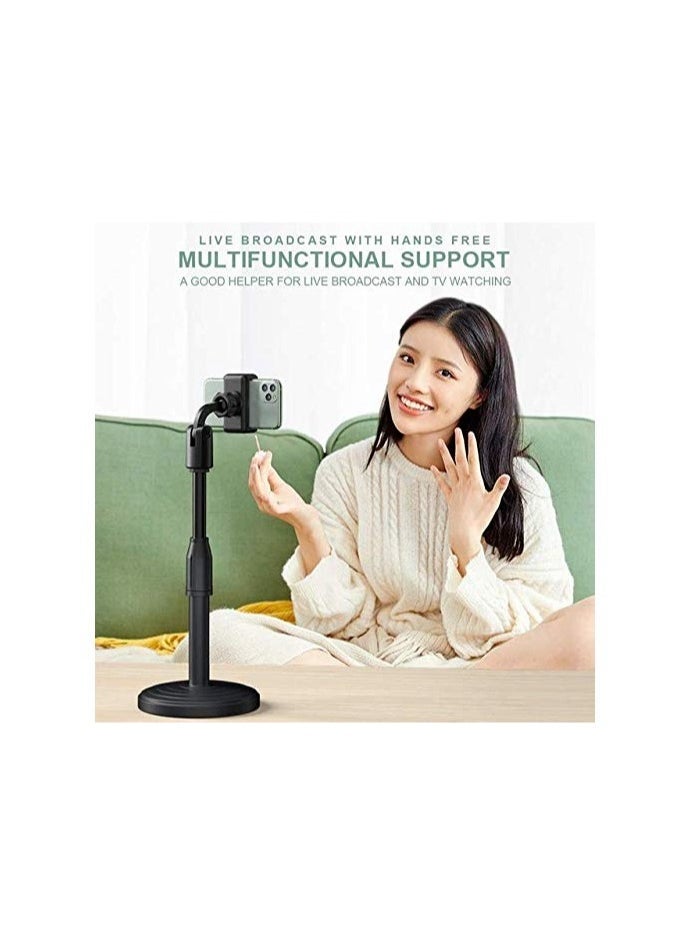 Generic - Foldable & Adjustable Smartphone Phone Mobile Stand Holder for Live/Vlogs Special Design for Streaming, Video Blogs, Online Classes, Streaming, Shooting Field - Image 1