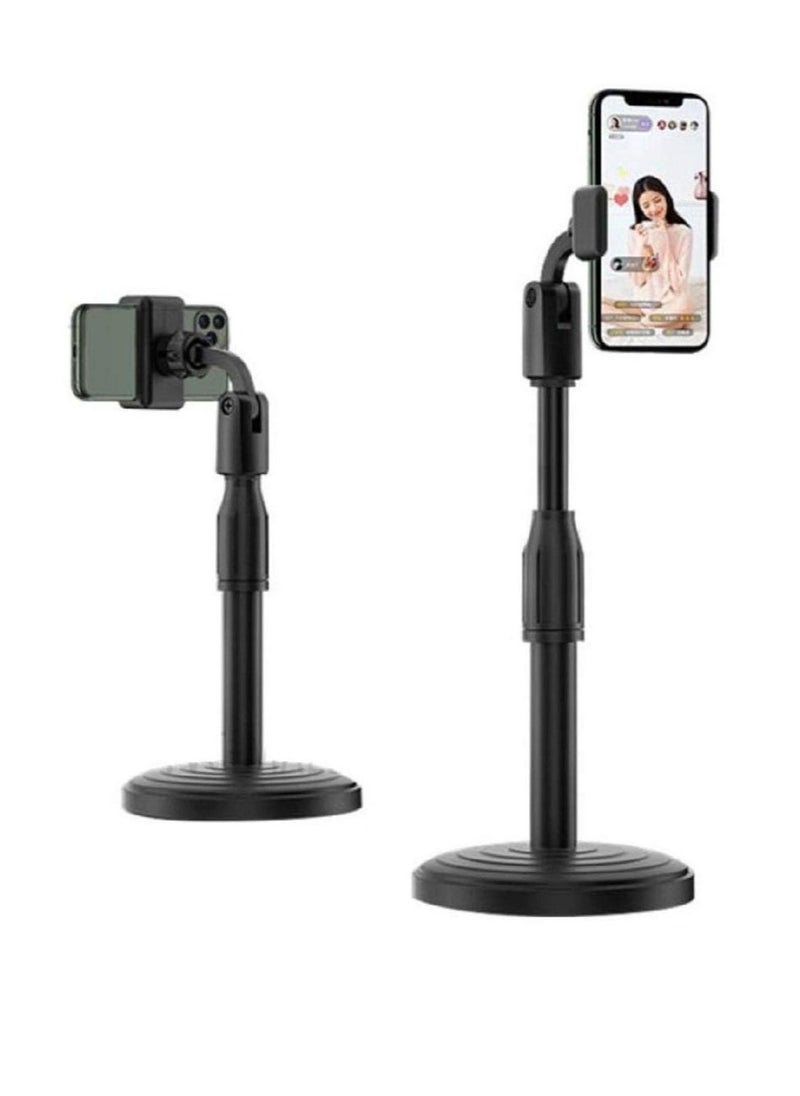 Generic - Foldable & Adjustable Smartphone Phone Mobile Stand Holder for Live/Vlogs Special Design for Streaming, Video Blogs, Online Classes, Streaming, Shooting Field - Image 1