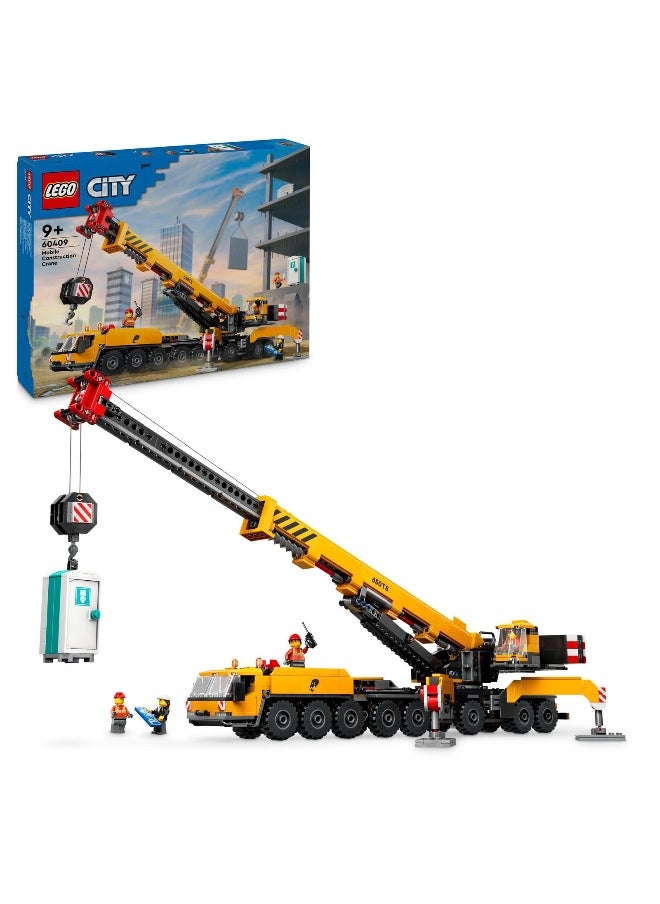 LEGO City Yellow Mobile Construction Crane Toy Set 60409 Building Toy Set (1116 Pieces) - pzsku/ZBA9F2B28AB315AF7A69FZ/45/_/1730976867/aa9e8b46-414e-4964-9e5d-e8c12ebbcba0