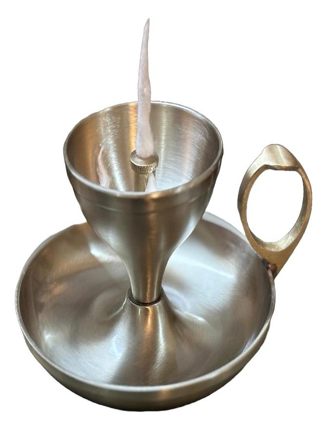 PURI Bartanwala - Pure Brass Diya Jyot with Handle - Image 1