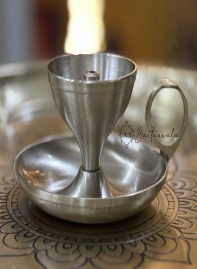 PURI Bartanwala - Pure Brass Diya Jyot with Handle - Image 5