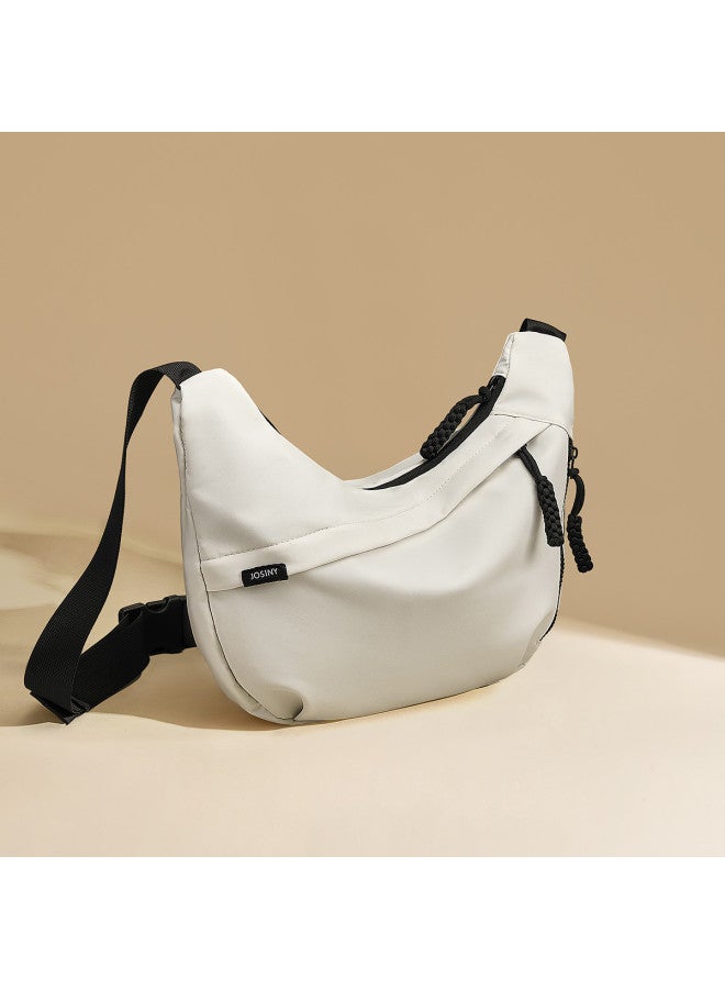Josiny Qixi Festival Gift】 Women's Casual Canvas Bag, Large Capacity Lightweight Commuter Crossbody Messenger Bag - Image 4