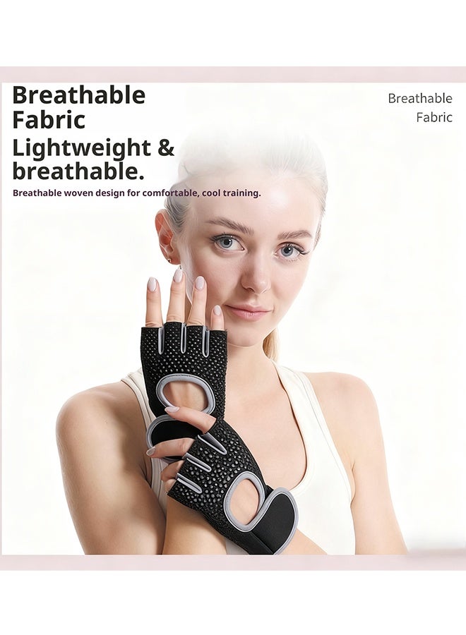 RESONIX Workout Gloves – Breathable Half-Finger Weight Lifting Gloves for Men & Women, Adjustable Velcro Exercise Gloves for Gym Training, Pull-Ups, Fitness, Cross Training & Home Workout - Image 3