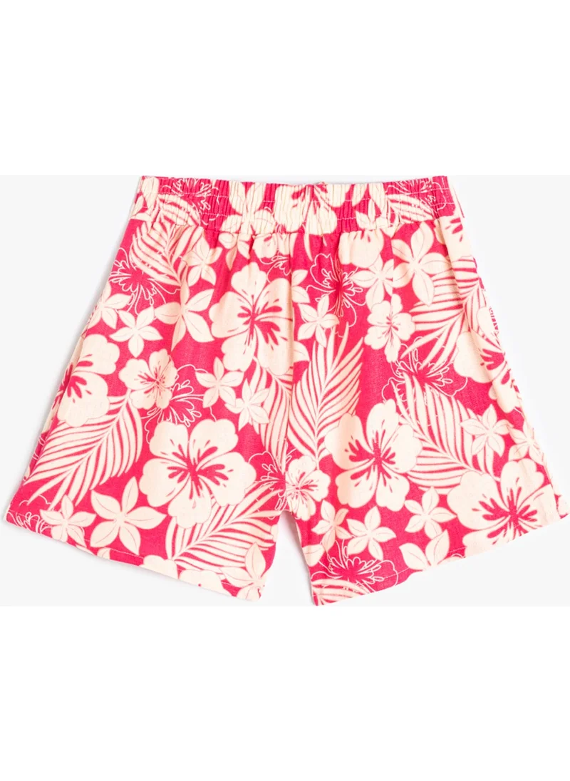 كوتون Normal Waist Relaxed Pink Girls' Shorts 4SKG40063AW