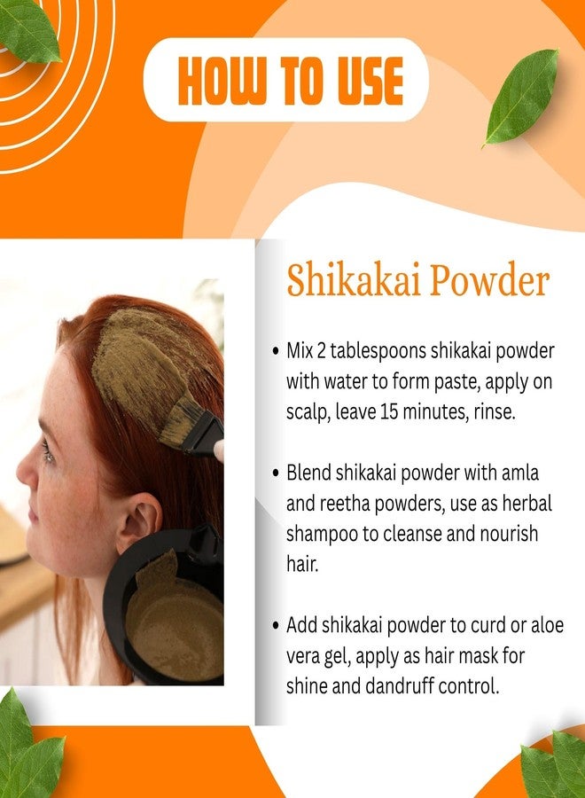 Brijbooti Organic Shikakai Powder for Hair Pack -(200 Gr) | Excellent Hair Conditioner & Cleanser | 100% Pure & Natural Shikakai Powder - Image 4