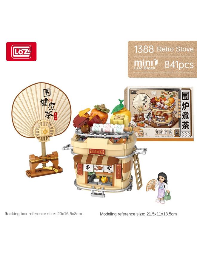 Bluejw LOZ Li Zhi Oven Tea Series Small Particles Hand Assembled Diy Ornaments Model For Birthday Gifts For Men And Women - Image 1