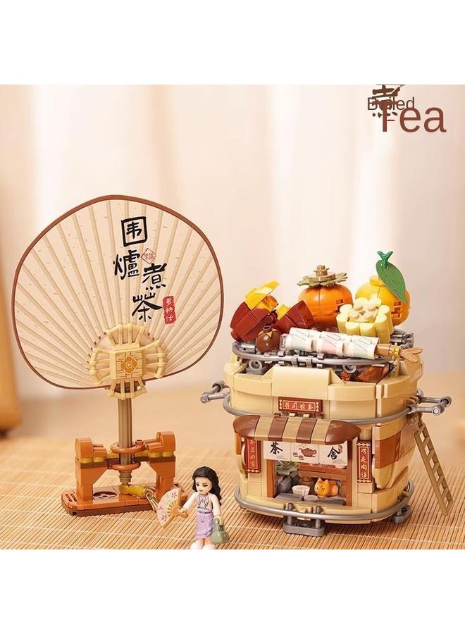 Bluejw LOZ Li Zhi Oven Tea Series Small Particles Hand Assembled Diy Ornaments Model For Birthday Gifts For Men And Women - Image 4