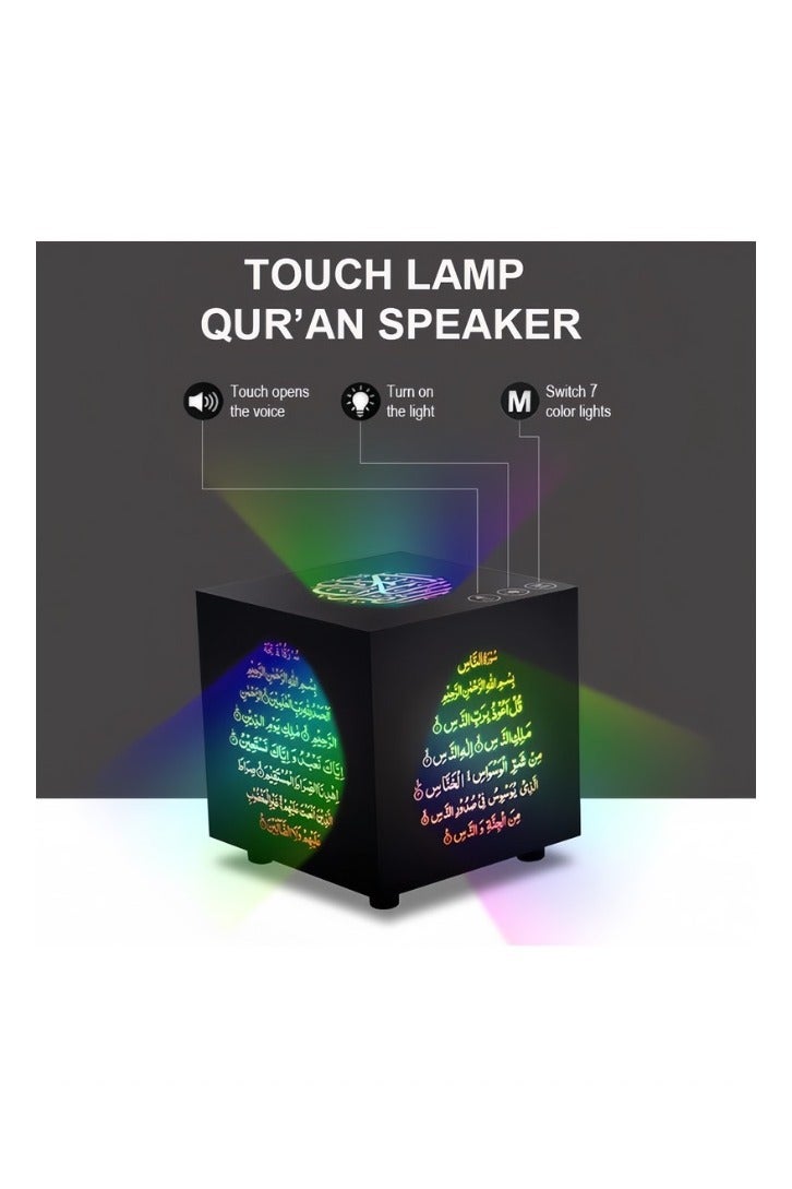 أريفا مكبر صوت ملون على شكل مكعب مع جهاز تحكم عن بعد باللون الأسود - Image 4