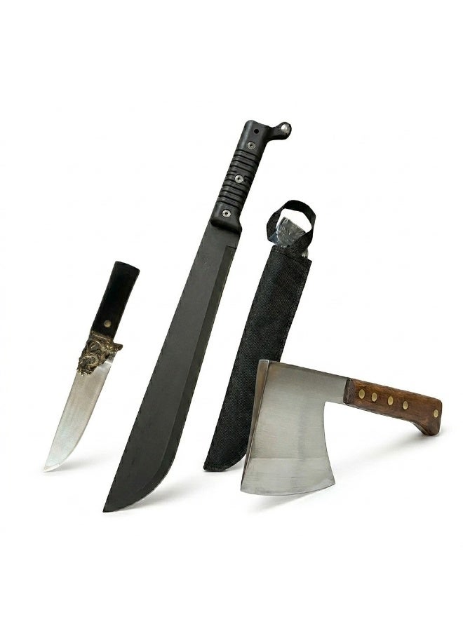 Professional Stainless Steel Kitchen Knife Set for Meat and Vegetable Preparation Rust Resistant Multi-Use Culinary Tools