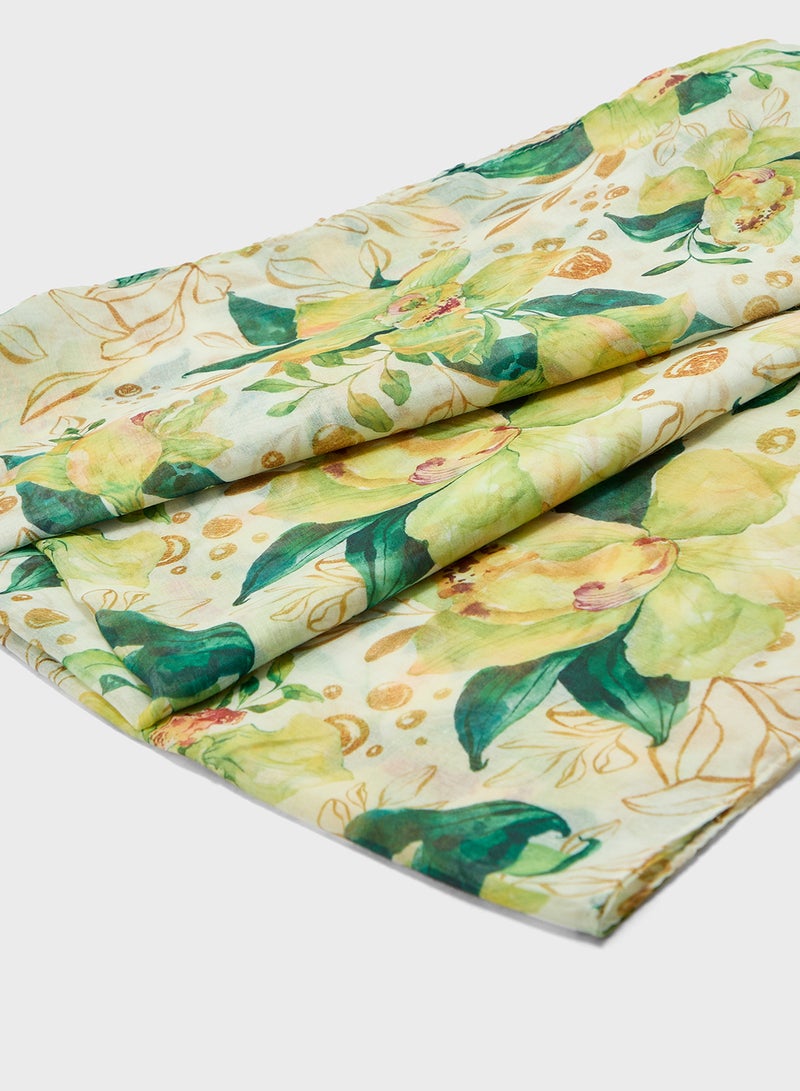 ELLA Floral Print Scarf - Image 2