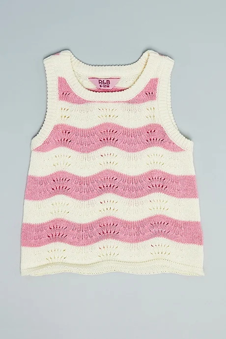 أر أند بي Crochet Top and Shorts Set