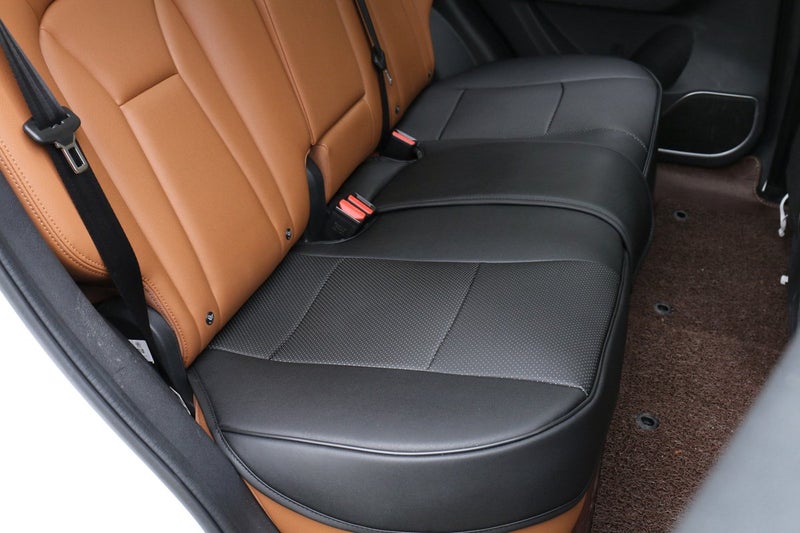 EDEALYN 1 Pack Scalable (124-140cm) Back Seat Cover Car Seat Cover Seat Protector Rear Seat Bottom Cover Fits 90% of car - for Seat Bottom Only (Black - Rear seat) - Image 1