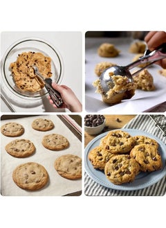 San Yi 3 PCS Cookie Scoops for Baking,Cookie Dough Scoop,Ice Cream Scoop，Made of 18/8 Stainless Steel  - Image 5