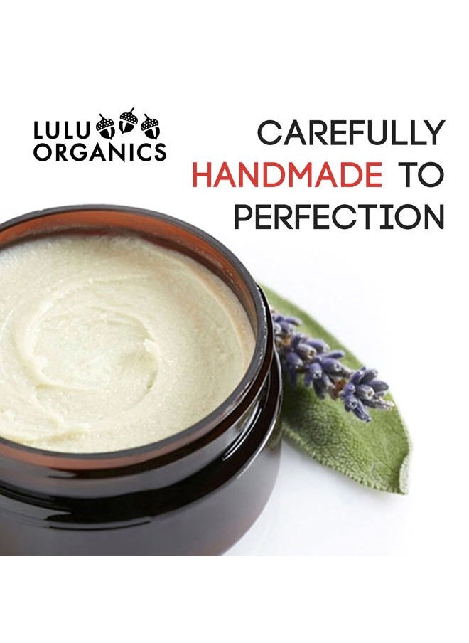 Lulu Organics - Natural Deodorant Cream – Aluminum and Cruelty Free, Long Lasting Odor for Women and Men, Vegan Formula, Gentle on Sensitive Skin, Non Toxic and Eco-Friendly, Lavender & Clary Sage, 2oz - Image 1