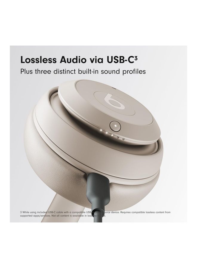 beats New 2023 Studio Pro Wireless Over-Ear Headphones With Noise Cancellation Sandstone - Image 3