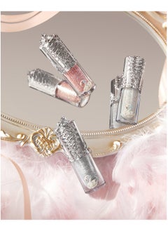 Flower Knows Swan Ballet Liquid Eyeshadow Pearl Fine Glitter Long-Lasting Quick Dry Shimmer Dust Skins Eyeshadow 4g (05 Cracking Crystal)  - Image 5