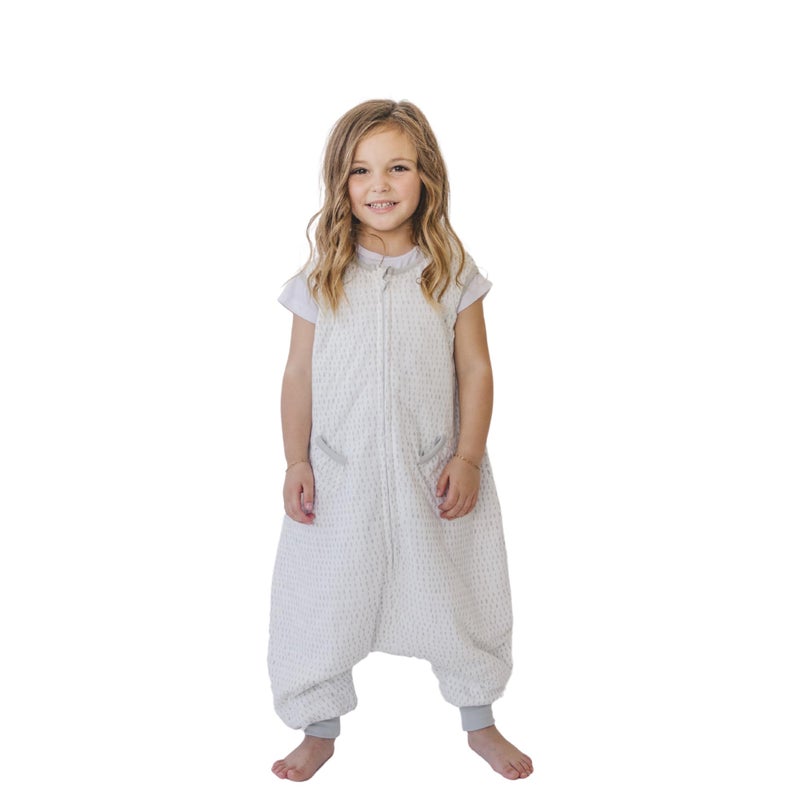 Tealbee DREAMSUIT Toddler Sleep Sack with Feet 1218 Months 1824 Months 08 TOG Lightweight Summer Baby Wearable Blanket for Walkers Rayon Made from Bamboo Organic Cotton Sleeping Bag Dash