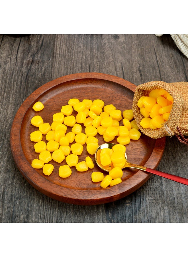 Loquat 1:1 Simulation Grain Dried Fruit Beans Model 100g Mung Bean Red Bean Peanut Rice Display Props Wholesale-Color:Corn Kernels (1G) - Image 1