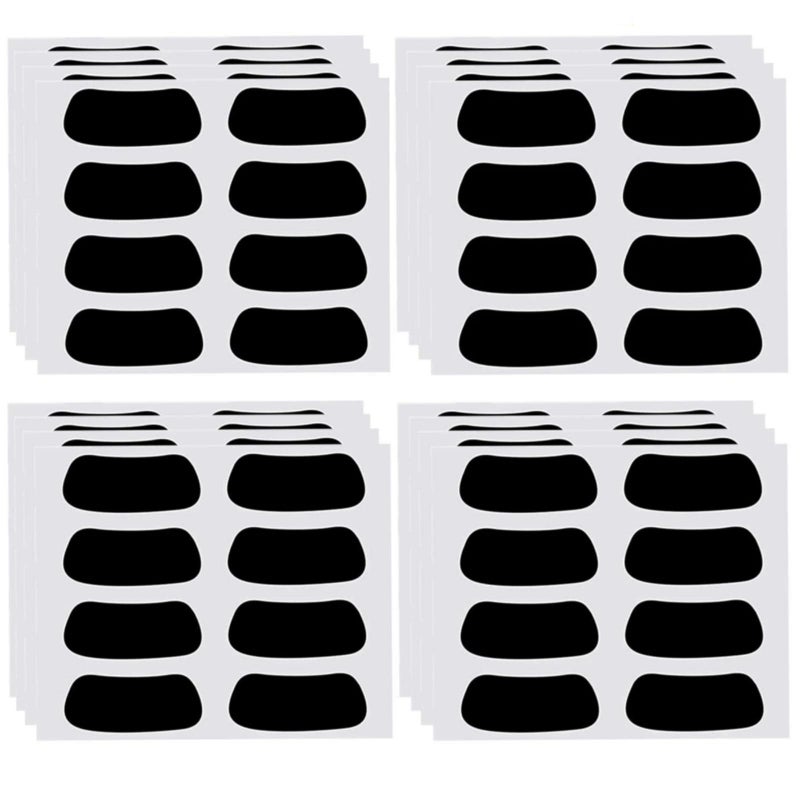 Anteer 60 Pairs Eye Black Stickers for Kids Customizable Sports Face Eyeblack Sticker for Football Baseball Softball Sport Themed Party Birthday Party Supplies(Black) - Image 1