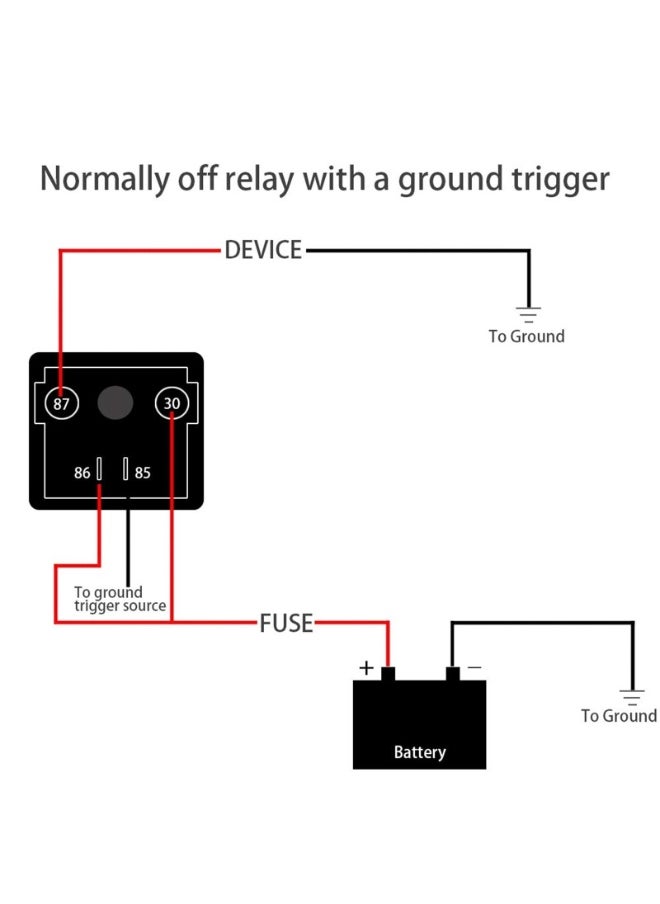 Generic 12v Continuous Duty Relay, 4-pin High-Current Starter Relay(Size:200A)  - Image 4