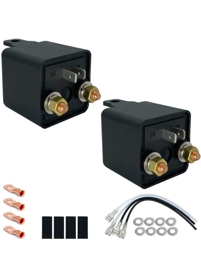 Generic 12v Continuous Duty Relay, 4-pin High-Current Starter Relay(Size:200A)  - Image 1