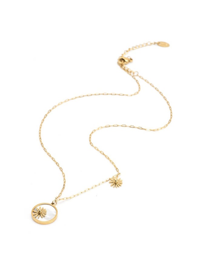 Lee Cooper Lee Cooper Women's Stainless Steel Gold Plating Necklace - LC.N.01228.110, 400+50mm, No Gemstone 