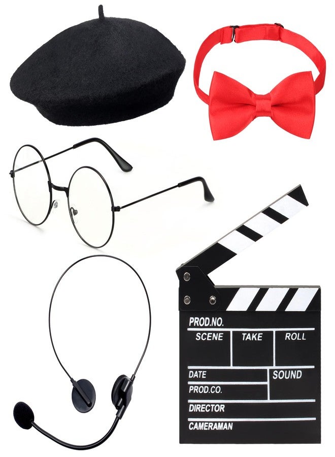 Yewong 4 Pieces Kids Director Costume Accessories Set for Filmmaker Awards Career Day Dress up Movie Night Party Supplies (Set B) - Image 1