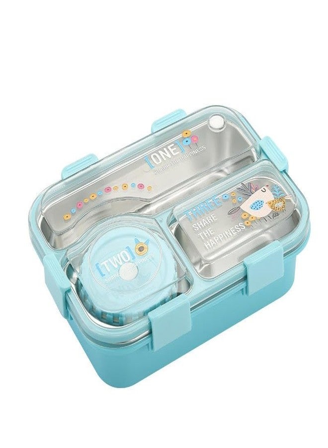Whimsical Adult Lunch Box Bento Box for Men Women, Stainless Steel Lunch Container with Soup Bowl & Spoon, Leakproof Design, Dishwasher Safe, Ideal for Meal Prep - Image 1