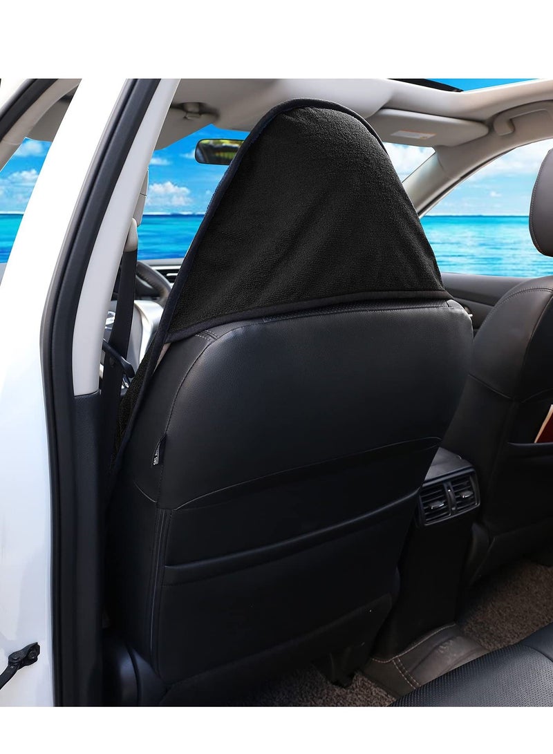 Car Seat Covers Multifunctional Sweat Towel Car Seat Cover Mat Portable Towel Car Seat Protector Towel Seat Cover Black - Image 5