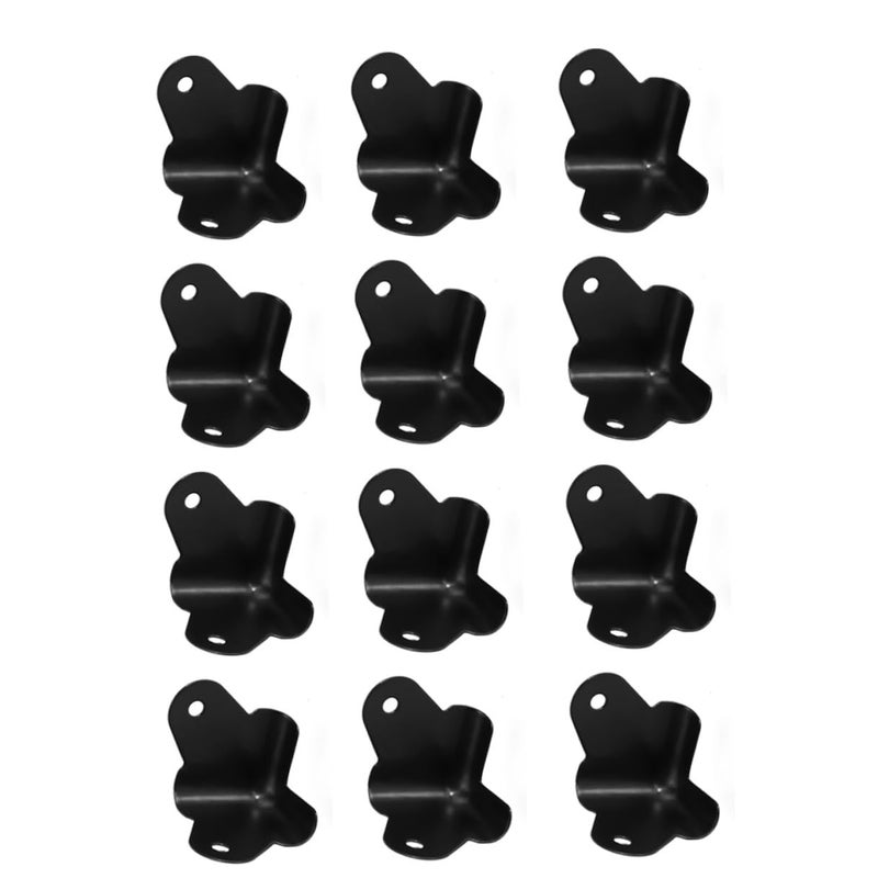 Black 40x40mm Iron Speaker Corner Protectors Anti Collision Guards for Stage Speakers Furniture - Image 2