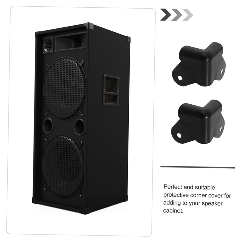 Black 40x40mm Iron Speaker Corner Protectors Anti Collision Guards for Stage Speakers Furniture - Image 4