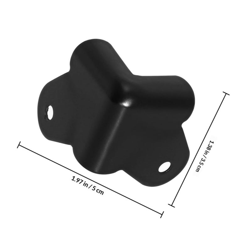 Black 40x40mm Iron Speaker Corner Protectors Anti Collision Guards for Stage Speakers Furniture - Image 3