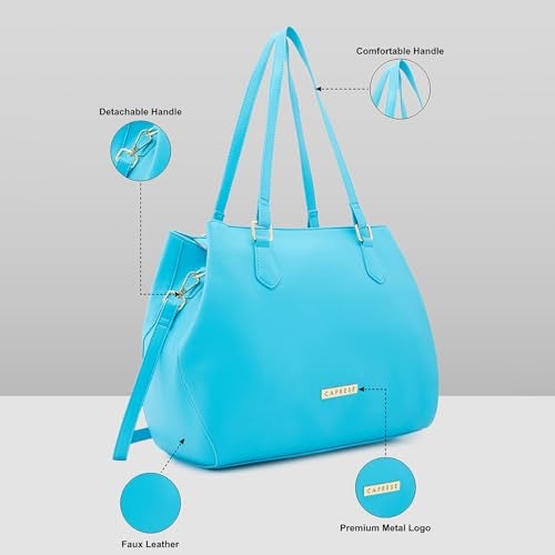 Caprese womens AUGUSTINA T Medium BLUISH GREEN Tote Bag - Image 3