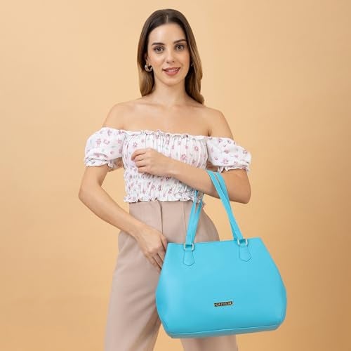 Caprese womens AUGUSTINA T Medium BLUISH GREEN Tote Bag - Image 2