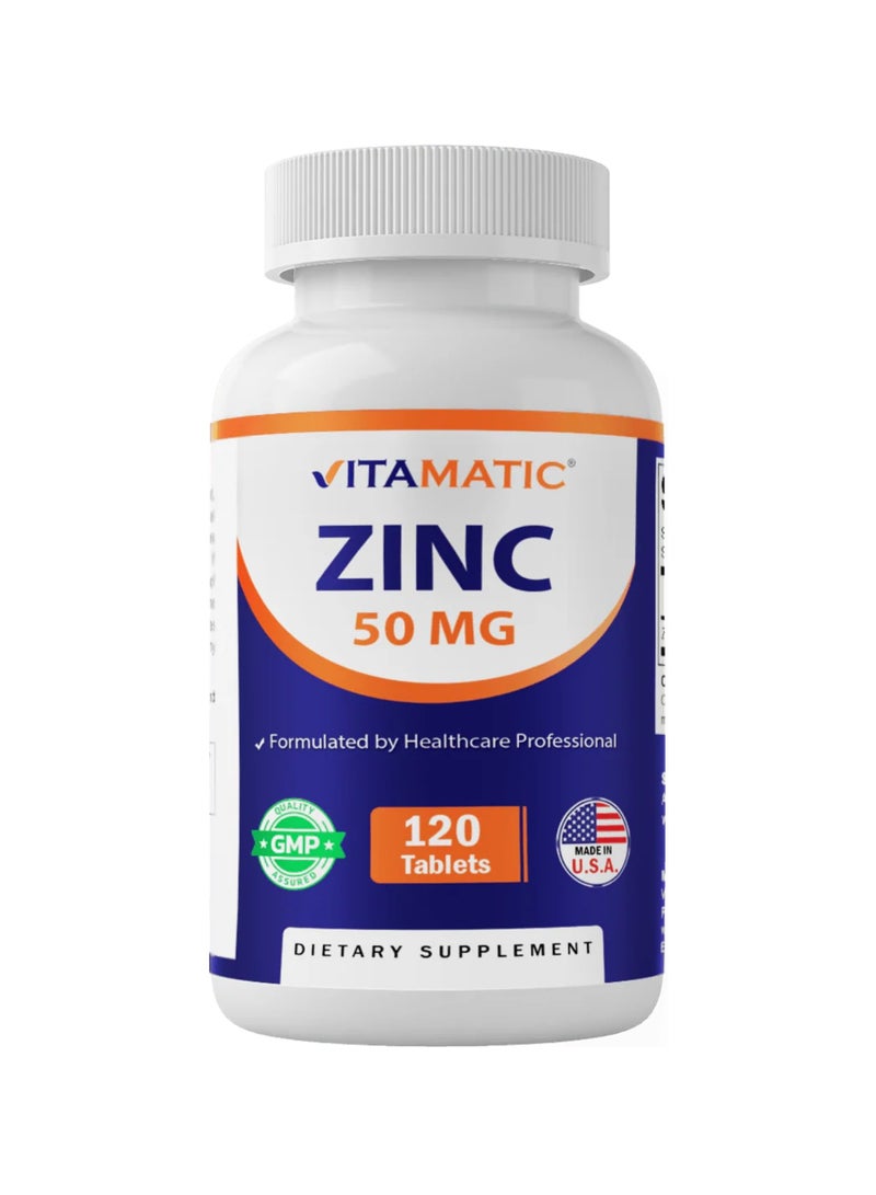 Vitamatic Zinc 50 mg 120 Tablets