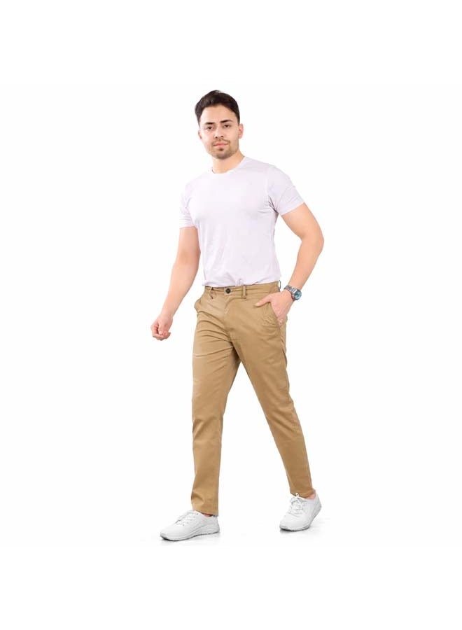YANEK Men’s Slim Fit Chino Trousers – Stretch Cotton Pants | Casual & Formal Wear | Multiple Colors & Sizes - Image 1