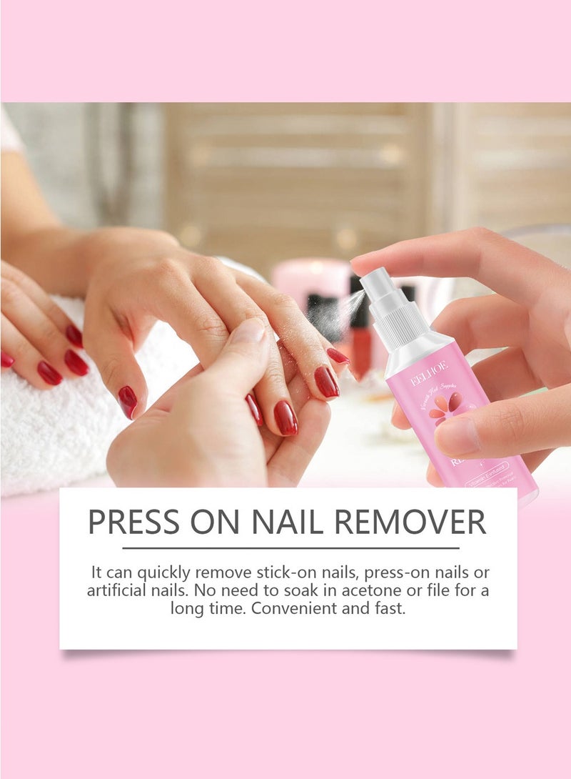 EELHOE Nail Glue Remover - Press on Nail Remover for False Nails and Solid Nail Glue, Acetone Free and Odorless ,Quick, Easy and Gentle - Image 4