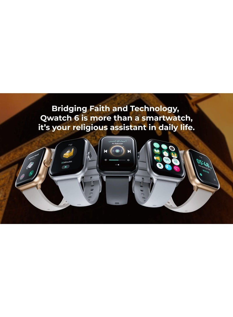 Q Watch 6 Smart Islamic Watch with Prayer Time Display, 3 Quran Audio Recitations - Image 2