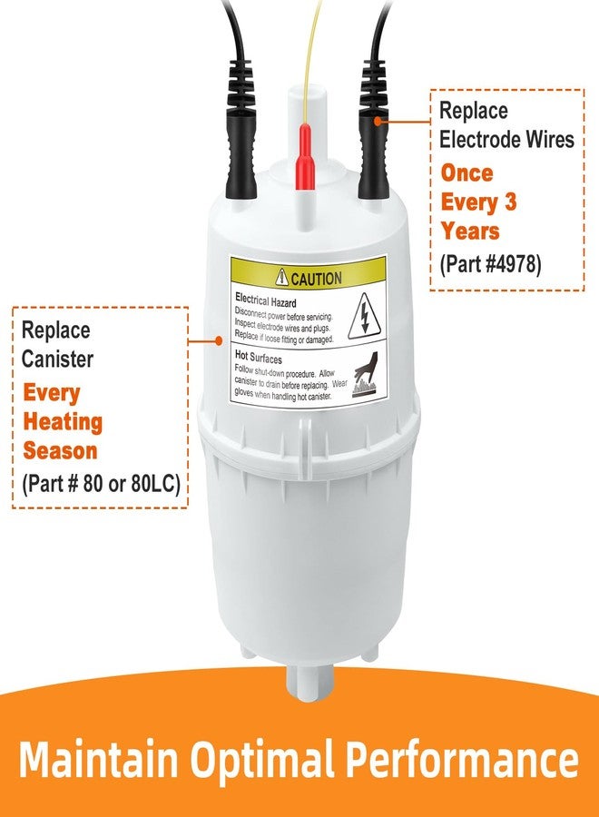 Miyolo 2 PCS 4978 Electrode Wires and 4004 in-line Strainer for 800, 800LC, 801, 865, 866 Models Whole House Steam Humidifier - Image 3
