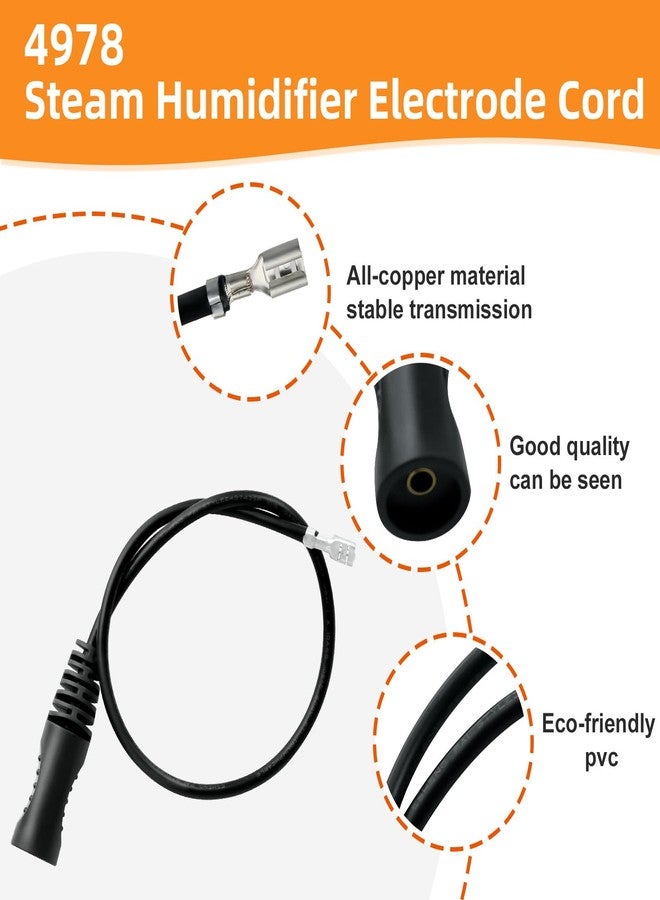 Miyolo 2 PCS 4978 Electrode Wires and 4004 in-line Strainer for 800, 800LC, 801, 865, 866 Models Whole House Steam Humidifier - Image 4