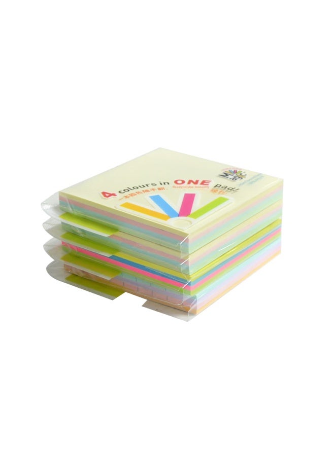 Stickn N Times Sticky (Stickn) 4 Packs 76×76Mm Magic Sticky Notes/Notepad/Note Pad/Post-It Notes, Multi-Color 38003Jd - Image 1