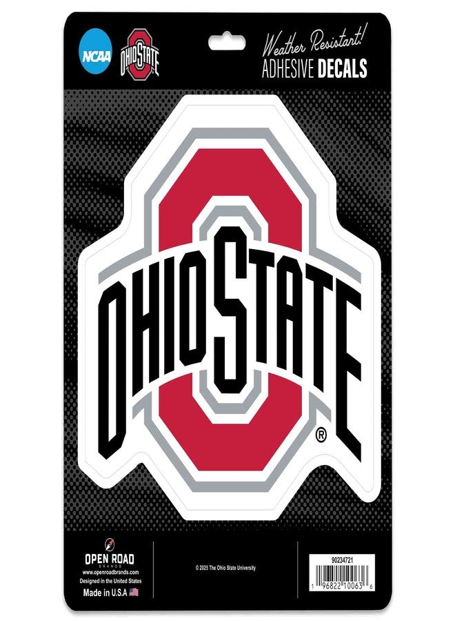 Open Road Brands Ohio State University Logo Adhesive Vinyl Decal - Fun Buckeyes Sticker for Car, Laptop or Water Bottle - Image 1