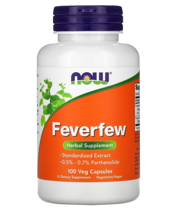 now Feverfew 100 Veg Capsules